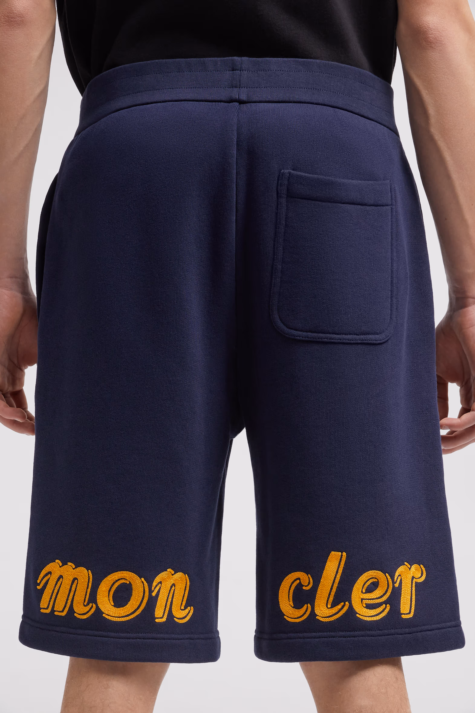 Moncler x Mercedes-Benz by NIGO Cotton Shorts Men Navy Blue Moncler 6